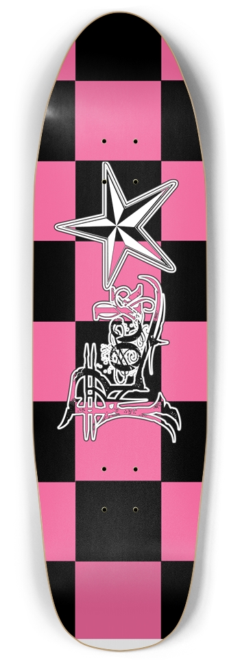 Rock Star BPk Checker punk Nose Pool Deck Punk Nose Pool Shape