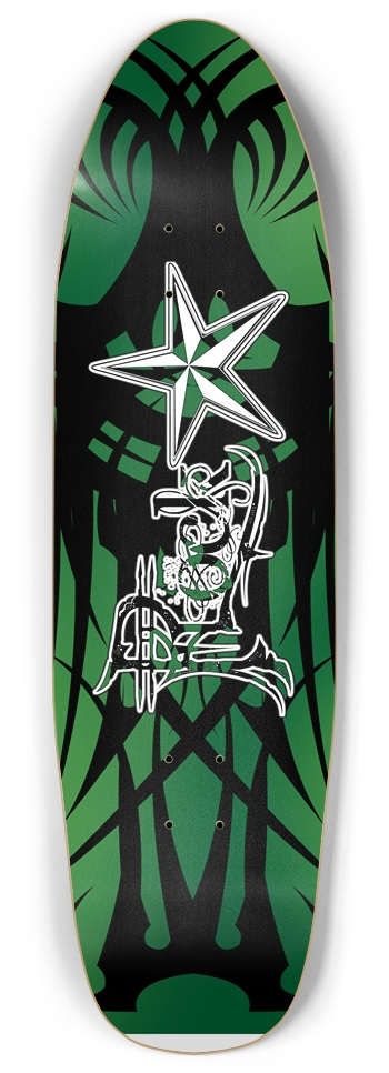 Rock Star Green Tribal Punk Nose Pool Deck Punk Nose Shape