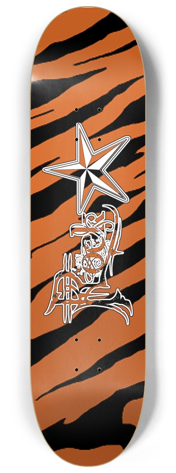 Rock Star Tiger Stripe 8 1/4" Deck 8-1/4 Skateboard Deck