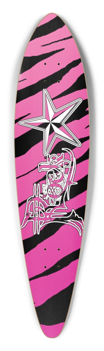 Rock Star PkTS Pintail Longboard Deck Pintail Longboard