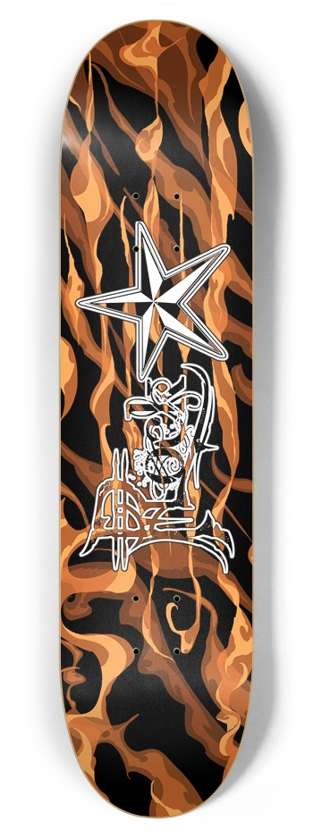 Rock Star Fire 7 7/8" Deck 7-7/8 Skateboard Deck