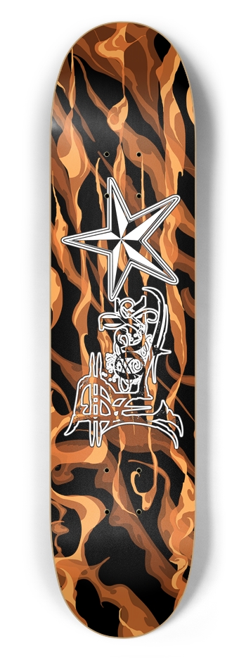 Rock Star Fire 7 1/2" Deck 7-1/2 Skateboard Deck