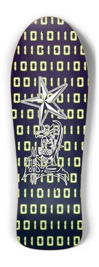 Rock Star Binary Code Old School Deck Old School Shape