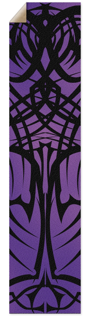 Purple Tribal Pintail/Longboard Grip Tape Griptape for Longboards