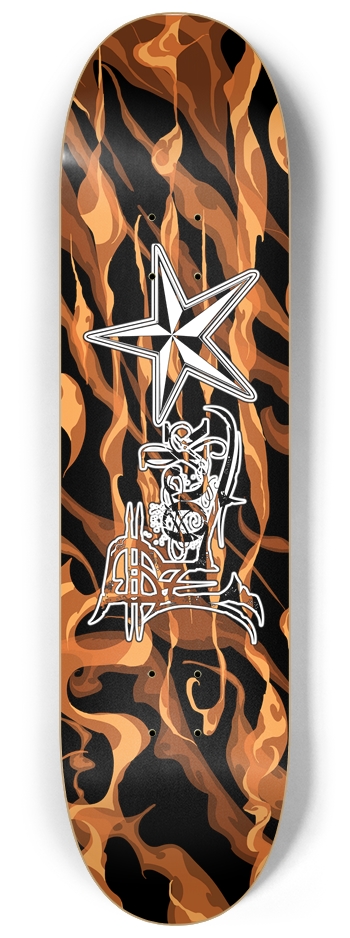 Rock Star Fire 8 1/4" Deck 8-1/4 Skateboard Deck