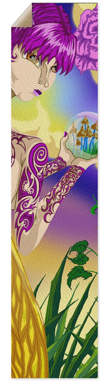 Mushroom Fairy Pintail/Longboard Grip Tape Griptape for Longboards