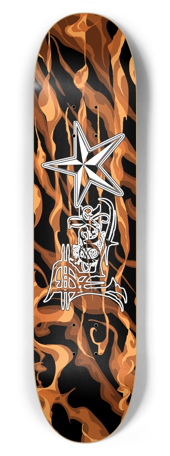 Rock Star Fire 7 5/8" Deck 7-5/8 Skateboard Deck