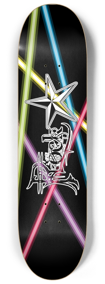Rock Star Lasers 8 1/4" Deck 8-1/4 Skateboard Deck
