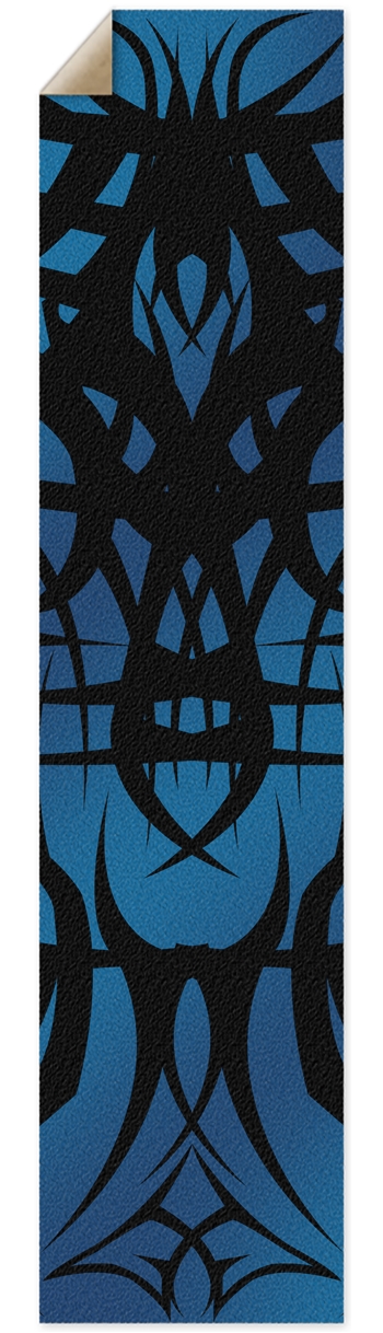 Blue Tribal Pintail/Longboard Grip Tape Griptape for Longboards