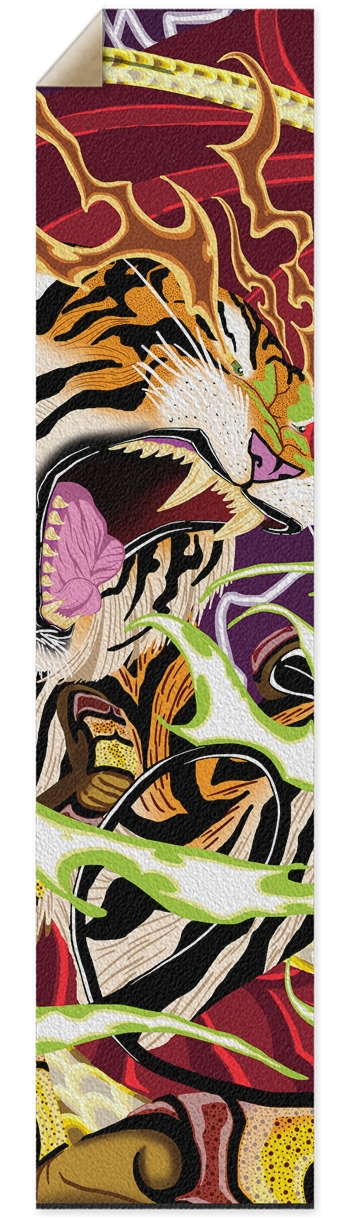 Tiger Pintail/Longboard Grip Tape Griptape for Longboards