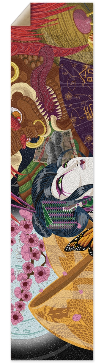 Uzume And The Oni Pintail/Longboard Grip Tape Griptape for Longboards