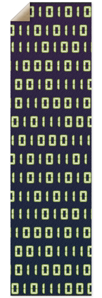 Binary Code Punk Nose Pool Grip Tape 10 x 36 Inch Griptape
