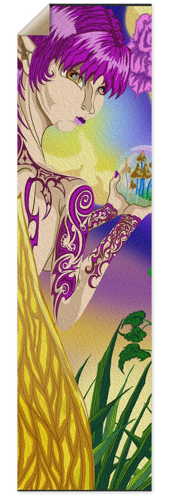 Mushroom Fairy Punk Nose Pool Grip Tape 10 x 36 Inch Griptape