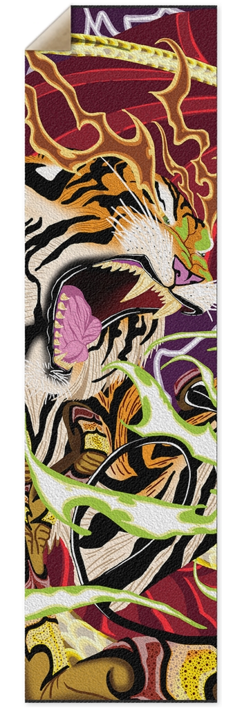 Tiger Punk Nose Pool Grip Tape 10 x 36 Inch Griptape