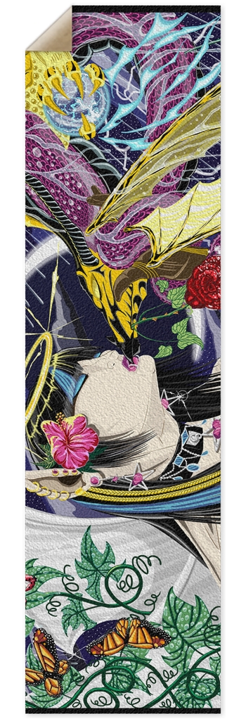 Kiss Of The Dragon Punk Nose Pool Grip Tape 10 x 36 Inch Griptape