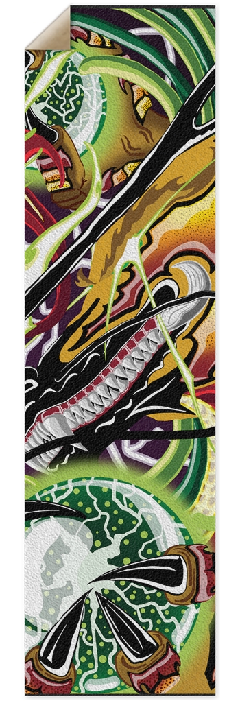 Pensive Dragon Punk Nose Pool Grip Tape 10 x 36 Inch Griptape