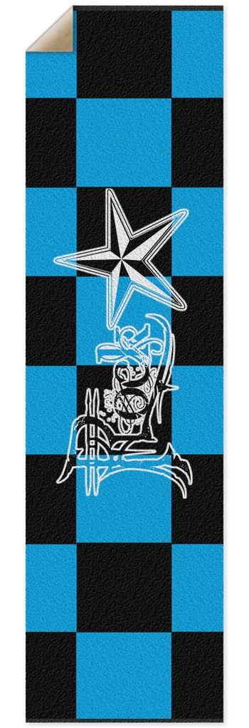 Rock Star B+B Checker Punk Nose Pool Grip Tape 10 x 36 Inch Griptape