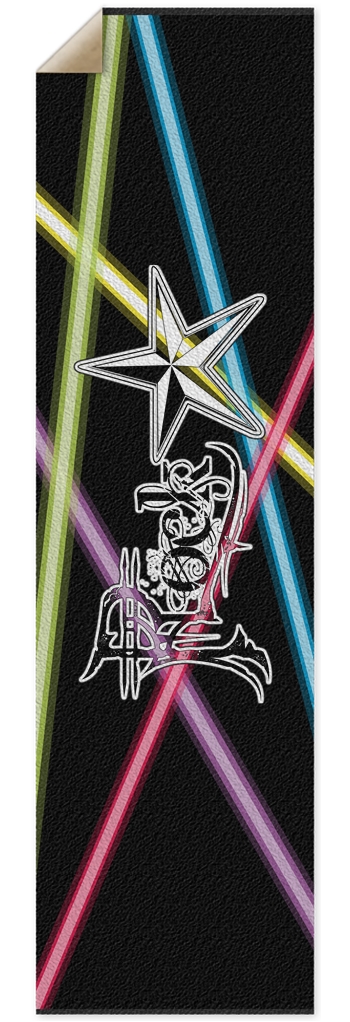 Rock Star Lasers Punk Nose Pool Grip Tape 10 x 36 Inch Griptape