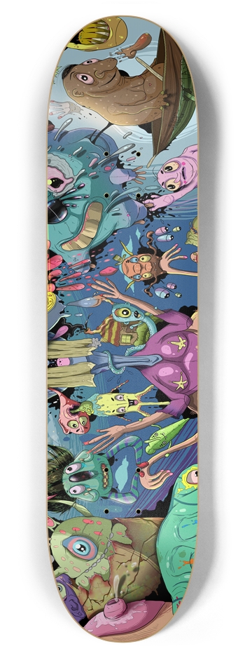Friends forever mashup crop 2 7-7/8 Skateboard Deck