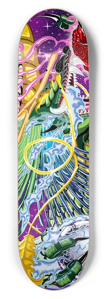 Dragon Of The Rose 8.5" Deck 8-1/2 Skateboard Deck