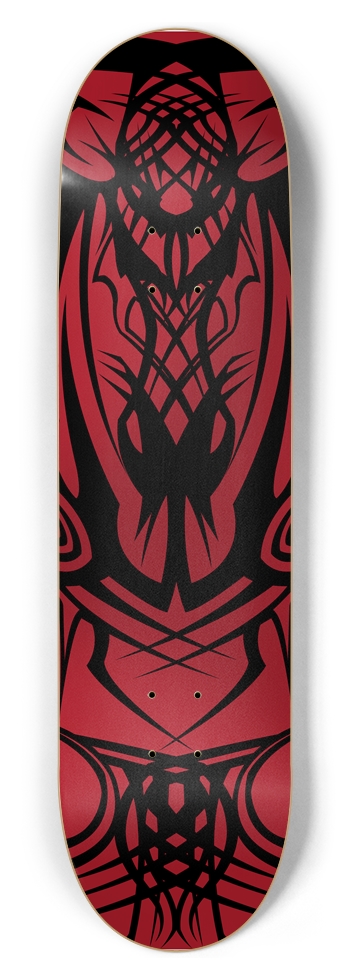 Red Tribal 8.5" Deck 8-1/2 Skateboard Deck