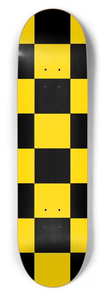 B+Y Checker 8.5" Deck 8-1/2 Skateboard Deck