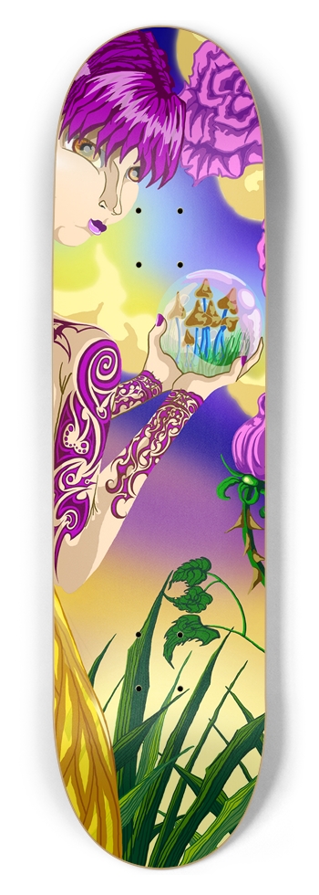 Mushroom Fairy 8.5" Deck 8-1/2 Skateboard Deck