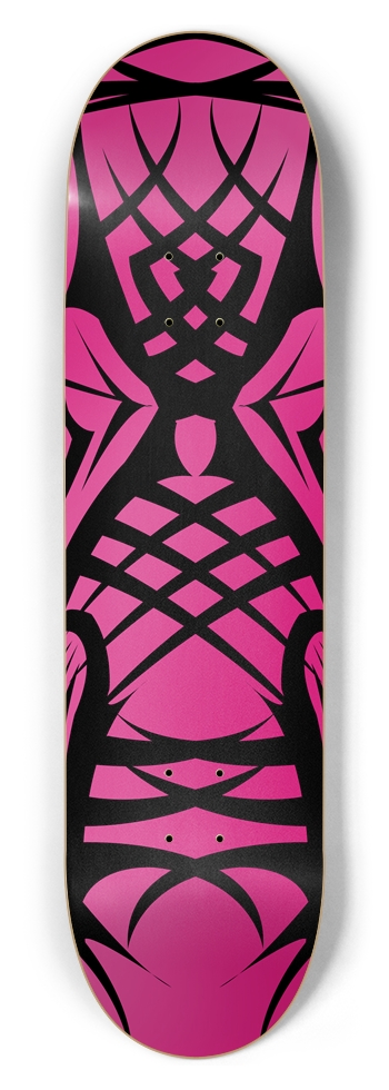 Pink Tribal 8.5" Deck 8-1/2 Skateboard Deck