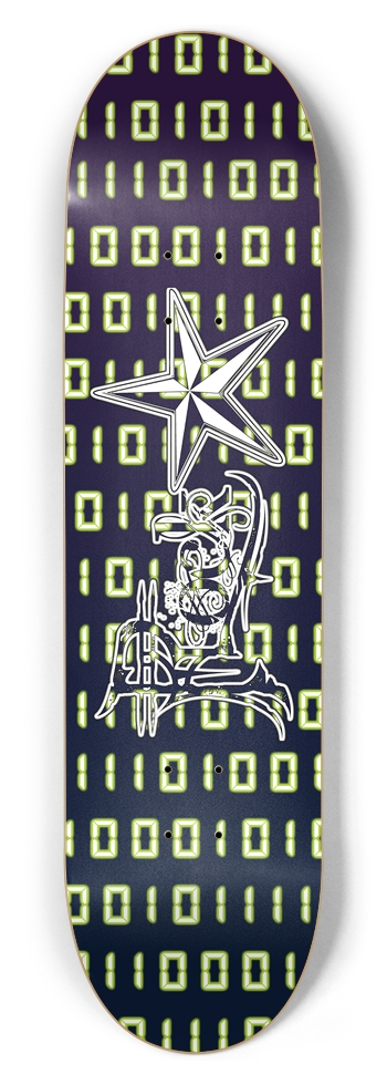 Rock Star Binary Code 8.5" Deck 8-1/2 Skateboard Deck