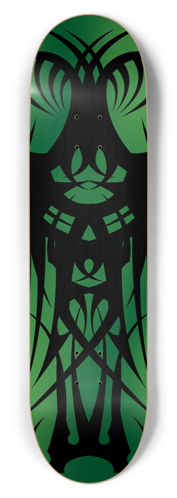 Green Tribal 8.5" Deck 8-1/2 Skateboard Deck