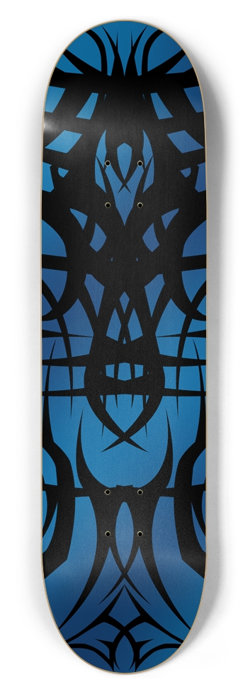 Blue Tribal 8.5" Deck 8-1/2 Skateboard Deck