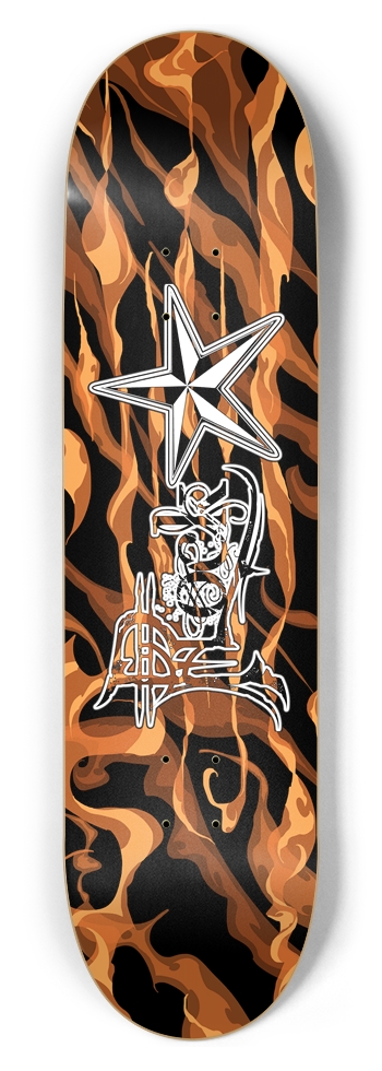 Rock Star Fire 8.5" Deck 8-1/2 Skateboard Deck