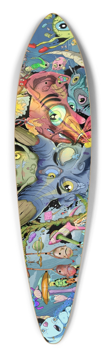 Creature mashup Longboard Pintail Longboard
