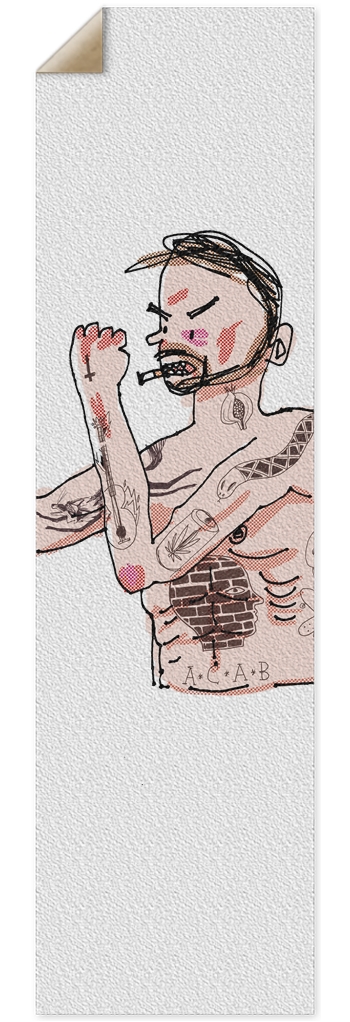 Skate and fight 10 x 36 Inch Griptape