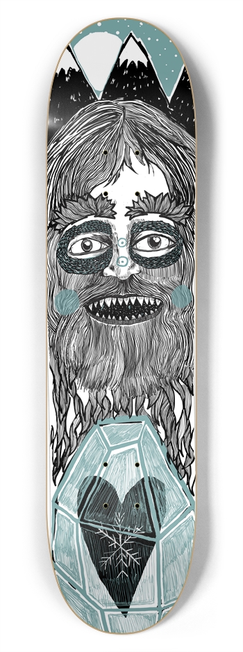 Yeti-frozen hearth. 7-3/4 Skateboard Deck