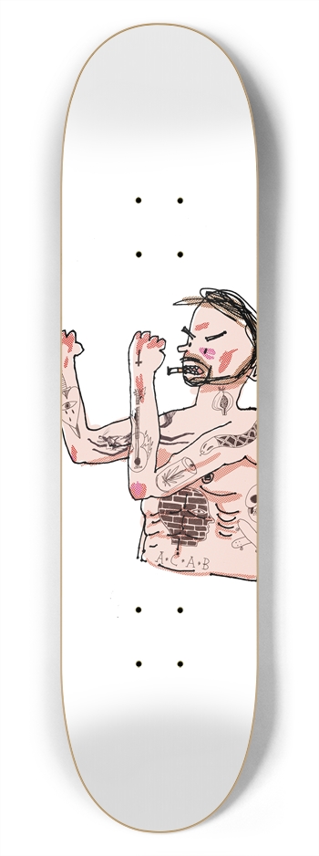 Skate and fight 7-3/4 Skateboard Deck