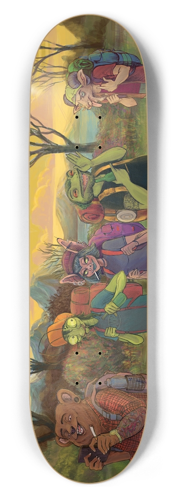 Hiking Homies 8-1/2 Skateboard Deck