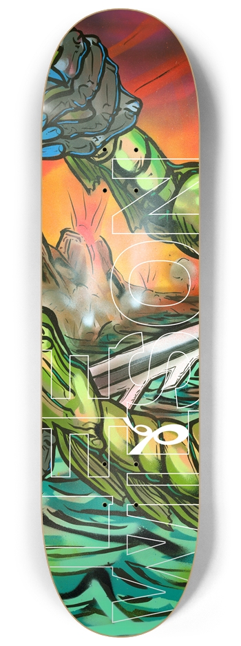 Fish Fight / Lee Wilson 8-1/4 Skateboard Deck