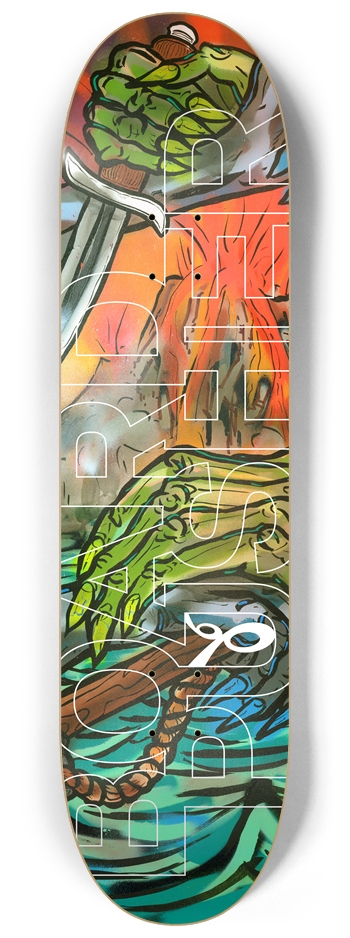 Fish Fight / Dagger BP 8-1/4 Skateboard Deck