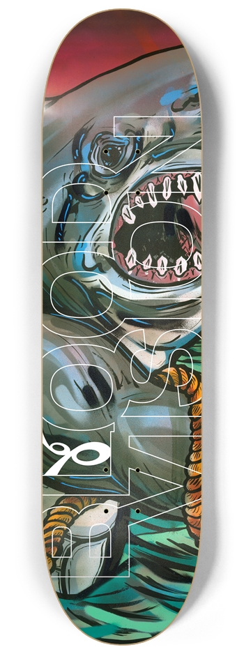 Fish Fight / Blood Vision 8-1/4 Skateboard Deck