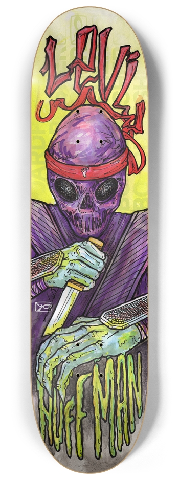 Levi Huffman Foot Clan 8-1/4 Skateboard Deck
