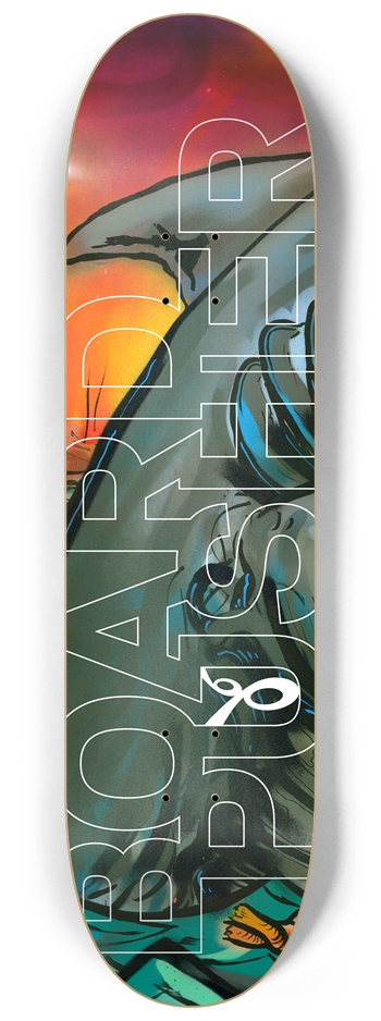 Fish Fight / Fin BP 8-1/4 Skateboard Deck
