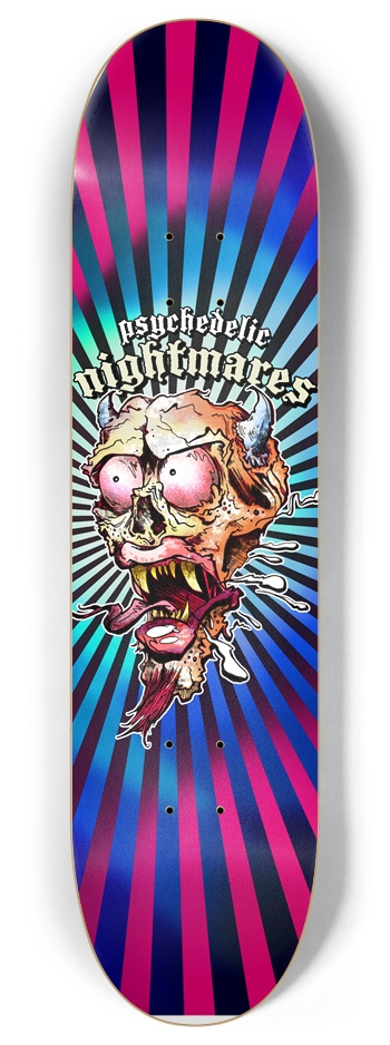 Psychedelic nightmares 8" 8 Inch Skateboard Deck