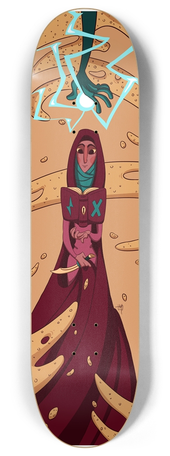 Lady of Storms 8 Inch Skateboard Deck