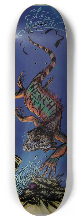 Iguana Henchmen - St. Martin 8" 8 Inch Skateboard Deck