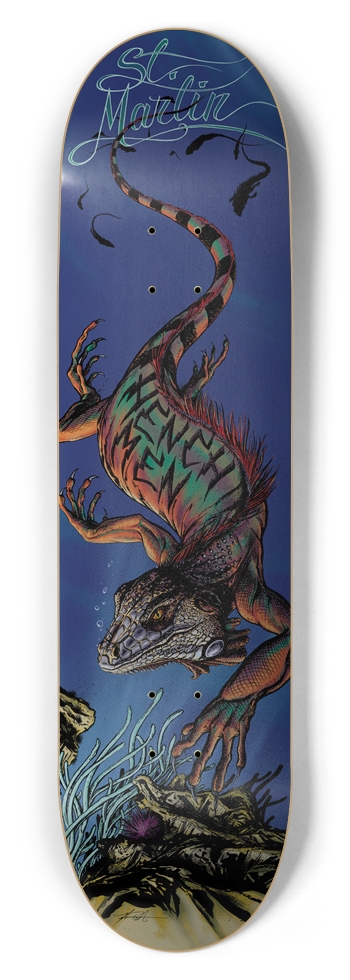 Iguana Henchmen - St. Martin 8.5" 8-1/2 Skateboard Deck