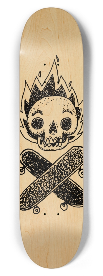 Old School 7-3/4 Skateboard Deck