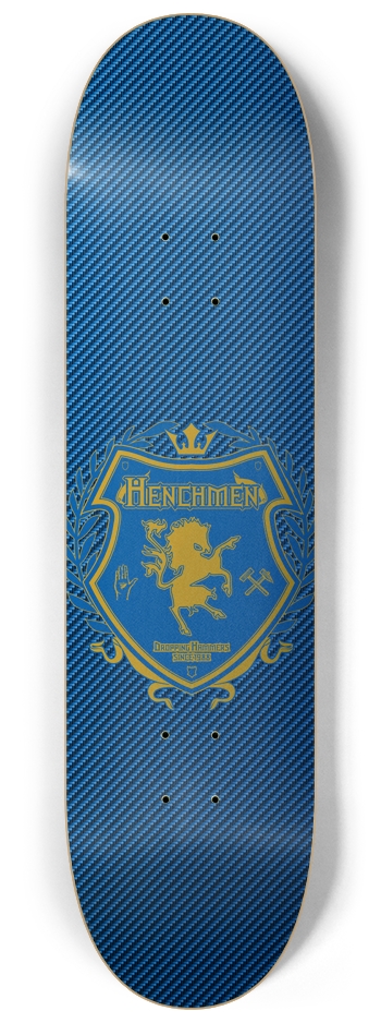 Henchmen Team Crest - Warriors - 8.25" 8-1/4 Skateboard Deck