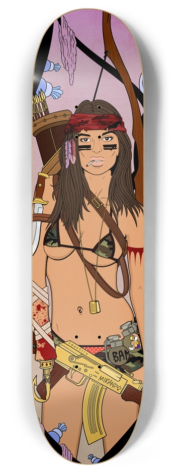Emily "Ratatat" Ratajkowski 8 Inch Skateboard Deck