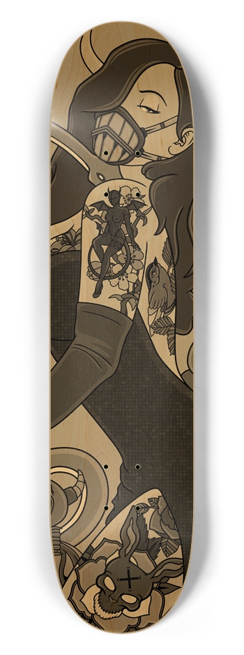 Jessica Rabbit 7-1/2 Skateboard Deck